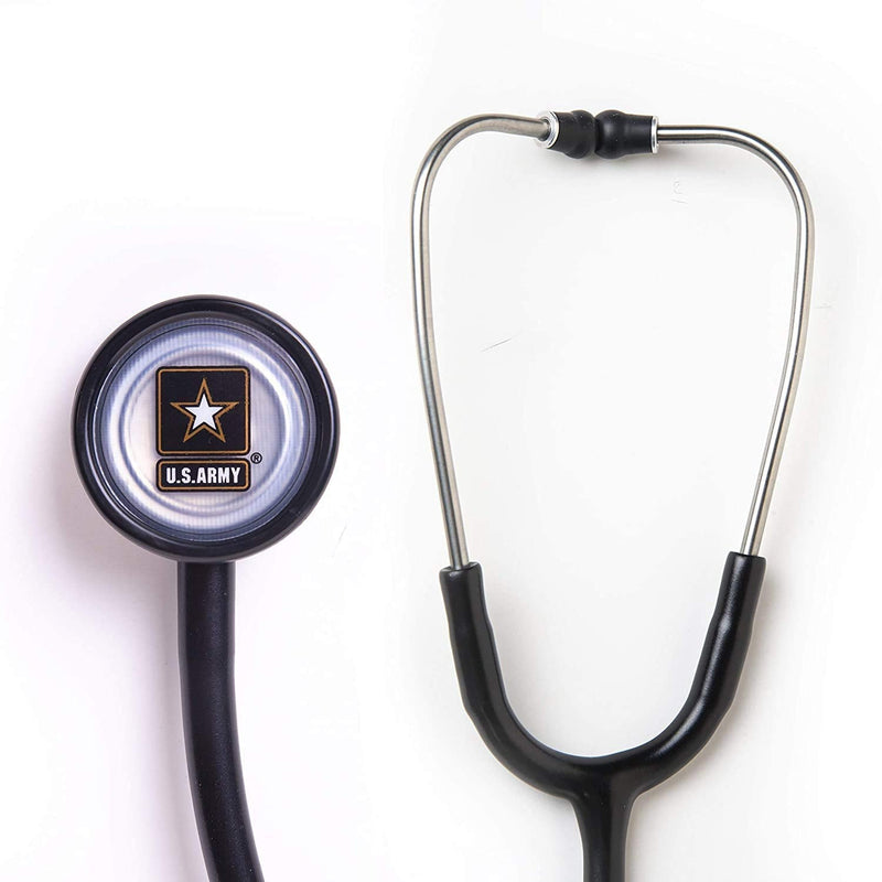 [Australia - AusPower] - U.S. Army Stethoscope, OEM Classic Single Head Cardiology for Medical and Clinical Use - 27 inch (Black) 1 