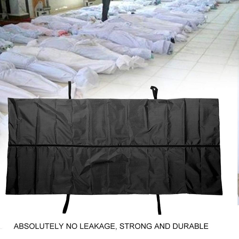 Cadaver Bag Cadaver Cadaver Bag Leakage Proof 210D Waterproof Body Storage Bag Corpse Bag Funeral Supplies Black (Black)