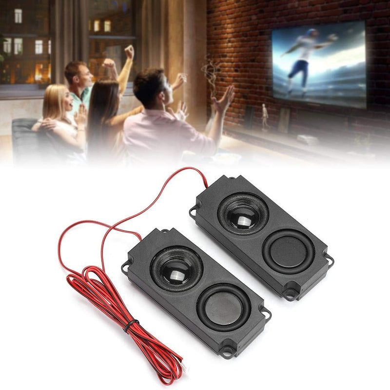 [Australia - AusPower] - Loudspeaker,8Ω 5W Portable Heavy Bass Audio Cavity 40mm Magnetic Dual Speaker for TV Monitor,High Sensitivity,Great Performance 