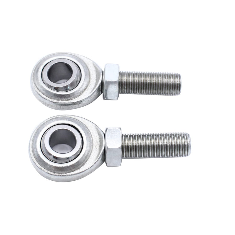 [Australia - AusPower] - 2 PCS/SET SHLPDFM Rod Ends Carbon Steel CMR8 1/2-20 RH Thread Pitch,1/2 inch Hole Male Rh Rod End Heim Joints 