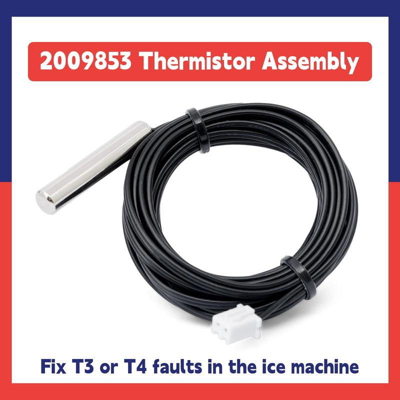 [Australia - AusPower] - 2009853 Thermistor Assembly Compatible with Manitowoc Ice Machine, Temperature Sensor Fixing Either The T3 or T4 Fault 