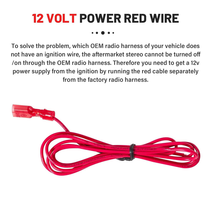 [Australia - AusPower] - RED WOLF Radio Wiring Harness w/Antenna Adapter Compatible with 2006-2013 GM GMC Sierra Chevy Impala Buick Cadillac Install Aftermarket Stereo CD Player Receiver Wire Cable Adapter 