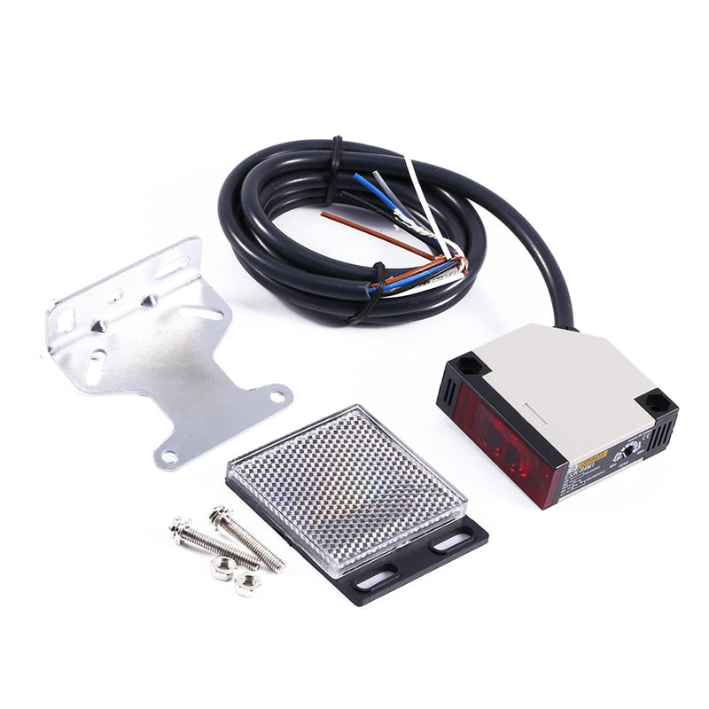 [Australia - AusPower] - Reflector Light Barrier AC 90-250 V 3A Sensor for Light Barrier E3JK-R4M1 Switch for SLR Sensor Light Barrier Switch 