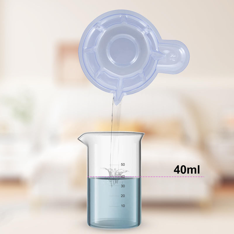 [Australia - AusPower] - 130 Pack Disposable Urine Cups, 40ml Thicken Plastic Urine Specimen Container Cups Disposable Urine Cups, Clear Easy to Collect Urine for Cups for Pregnancy Test, Ovulation Test, pH Test 