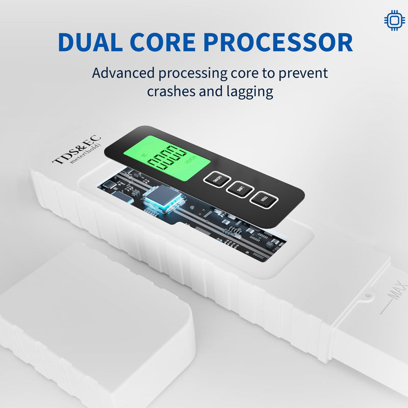[Australia - AusPower] - 4 in 1 Digital Water Quality Tester - TDS/EC/Temperature（°C/°F）TDS Meter | 0-9999 ppm | for Drinking Water, Hydroponics, Aquariums, RO Systems & Swimming Pools （2025 New） 