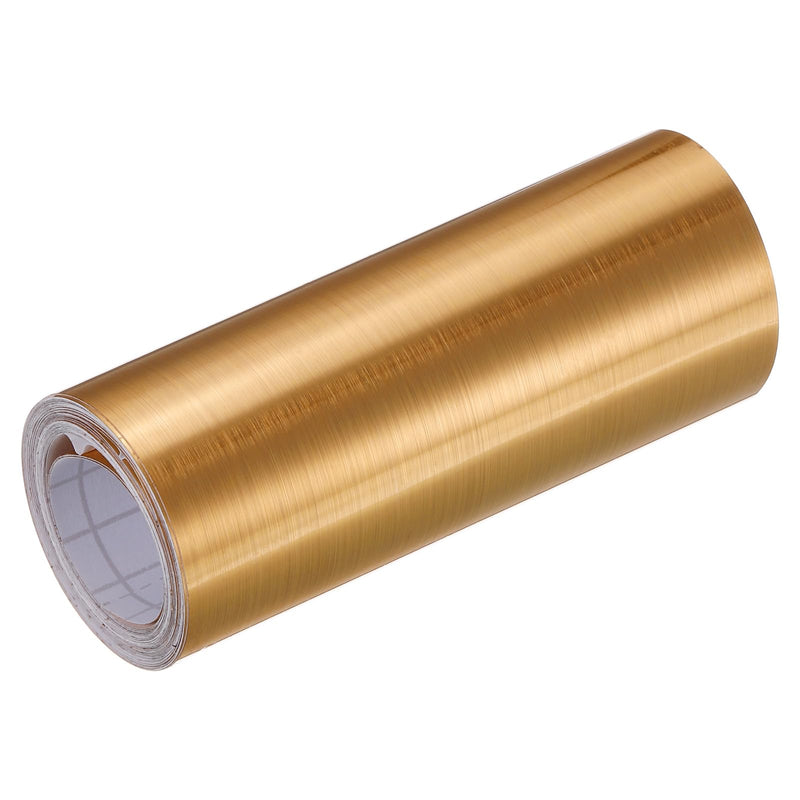 uxcell Waterproof Peel and Stick Decorative Tape Self Adhesive 4.72" W x 16.4'L PVC Removable Tape for Wall Edge Gold Tone (Thickened Style) 120mm