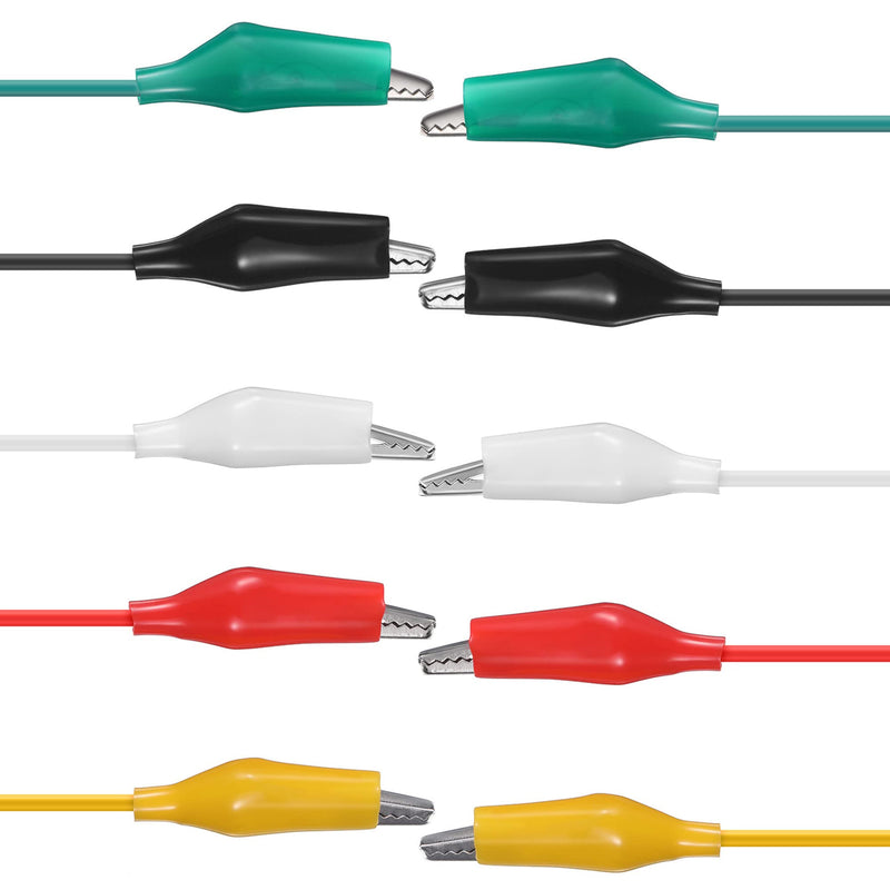 [Australia - AusPower] - eBoot 30 Pieces Test Leads with Alligator Clips Set Insulated Test Cable Double-Ended Clips, 19.7 Inch (30 Pieces) 