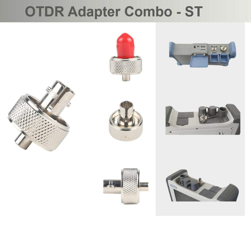 [Australia - AusPower] - OTDR Adapter FC SC ST LC Connector Fiber Optic Adaptors for OTDR Tester (Adapter Combo) Adapter Combo 