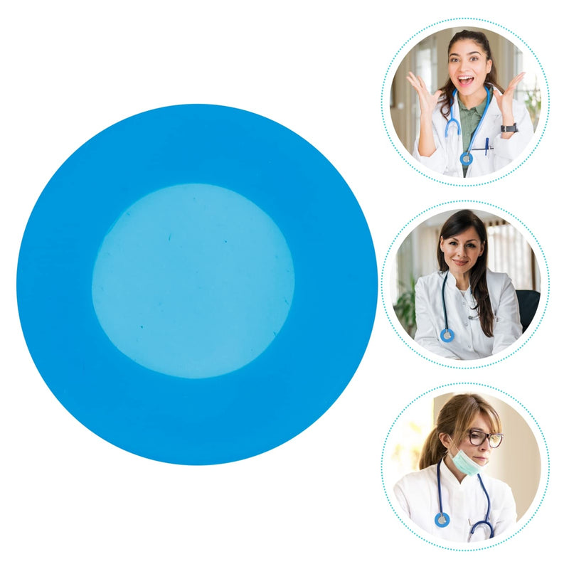 [Australia - AusPower] - POPETPOP 10Pcs Stethoscope Head Covers : Universal Silicone Stethoscope Diaphragm Covers for Doctor Nurse, Easy Installation, 1.77X1.77X0.08inch (Blue) Blue 