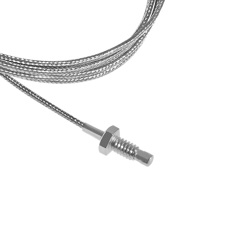 [Australia - AusPower] - Alinan 2pcs 2M/Approx 6.6Ft K-Type M6 Screw Temperature Sensor Probe Two Wire Temperature Controller(0~400℃) Stainless Steel Thermocouple 2M M6 K-Type 