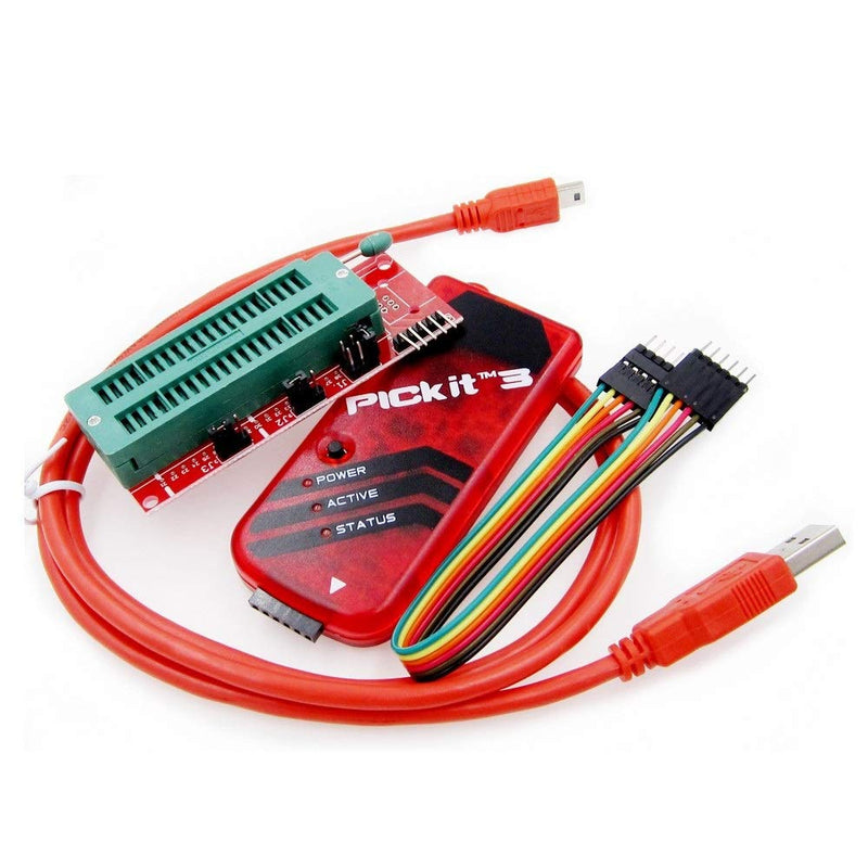 [Australia - AusPower] - PICKIT3 Programmer + PIC ICD2 PICKit 2/3 Programming Adapter Universal Programmer Seat FZ0508 