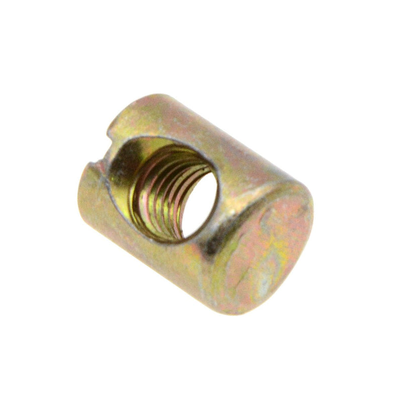 [Australia - AusPower] - YXQ 25Pcs M6 Barrel Nuts Cross Dowels Slotted Nuts for Furniture Beds Crib Chairs 