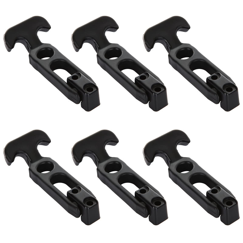 6Pcs Rubber Latches Flexible T Handle Draw Latch 4.3 Inch Hasp Draw Latch for Tool Box Cooler Golf Cart or Engineering Machine Hood