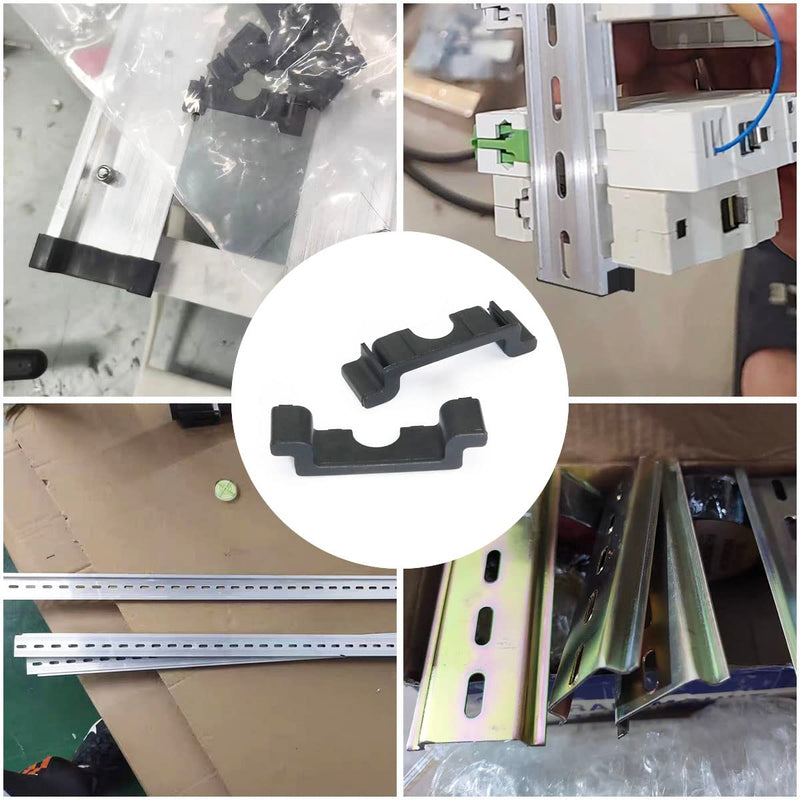 [Australia - AusPower] - 30PCS 35mm Terminal Block DIN Rail Cut Resistant ProtecRail End Cap Protector for C45 DIN Rail 35mm Wide 