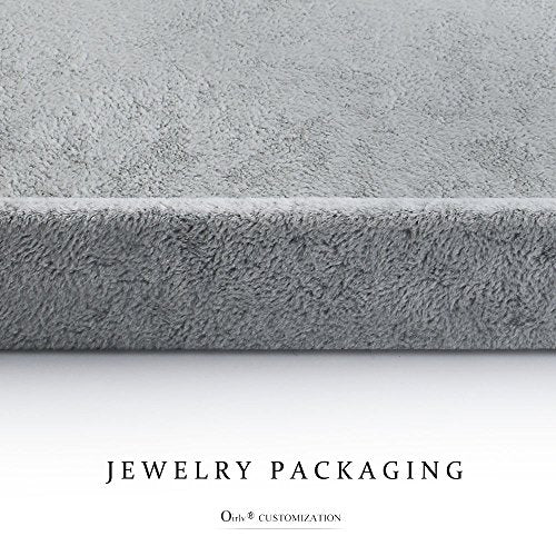 Oirlv Velvet Stackable Jewelry Display Trays Showcase Jewelry Organizer Storage Trays(necklace display)