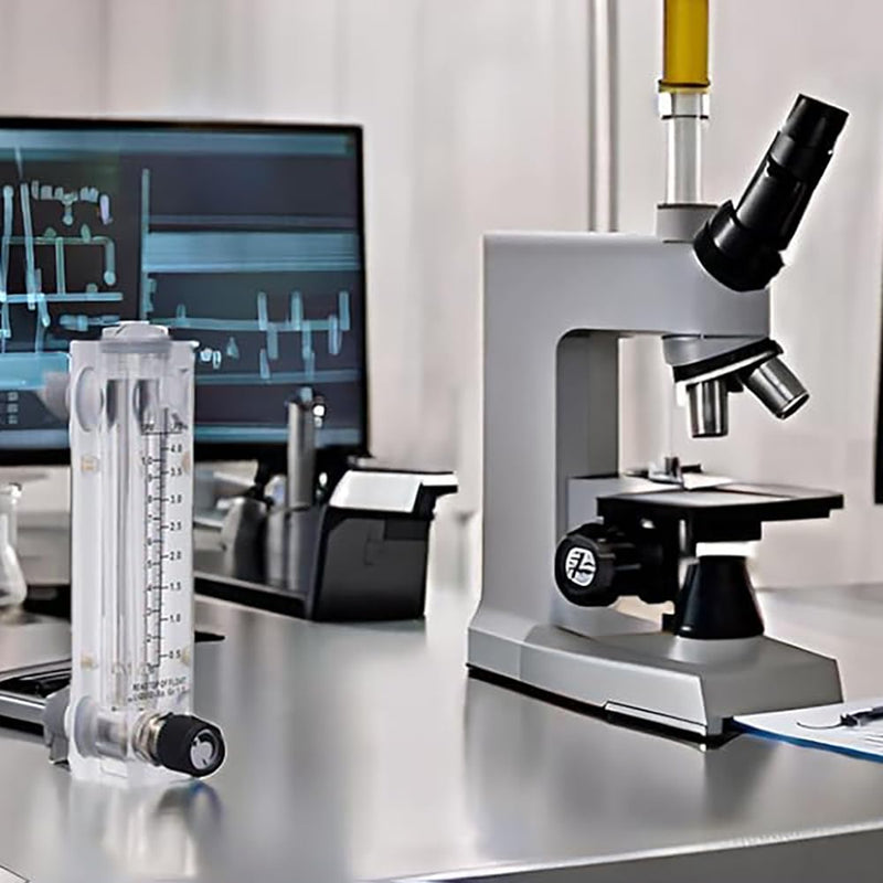 [Australia - AusPower] - CNBTR Panel-Mount Water Flowmeter, Flow Range: 0.05 to 0.5GPM / 0.2 to 2LPM, Liquids Flowmeter with Acrylic Plastic Rectangular Body, Overall Height 170mm 0.05~0.5GPM 
