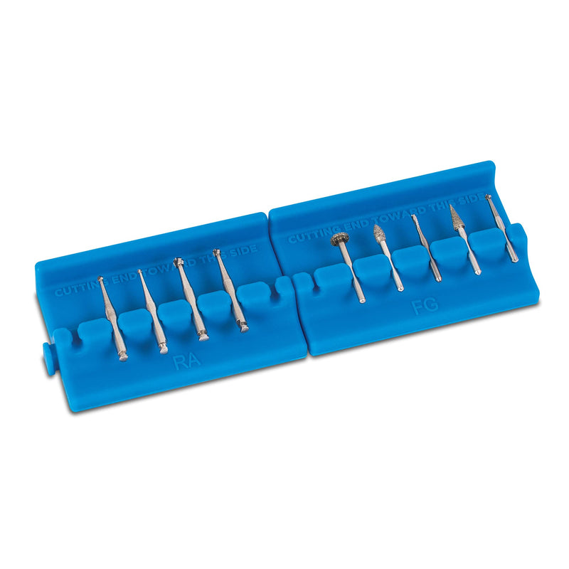 [Australia - AusPower] - Practicon Bur Safe Bur Holders, Blue, Pack of 4 