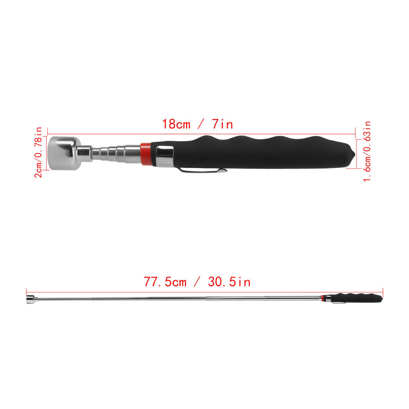 [Australia - AusPower] - Heavy Magnetic pick-up tool 20 lbs for pick up.Telescoping Pick Up Tool for Small Metal Tools Extends from 7 to 30 in,Useful for Hard-to-Reach Picking Tool Small head-magnet 
