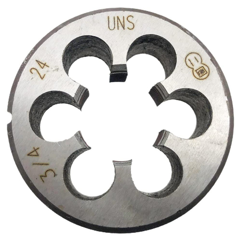 [Australia - AusPower] - 3/4"-24 Tap and Round Die Set RH 3/4 x 24 UNS Thread Tap and Die Right Hand HSS, 3/4-24 Thread Die Machine Screw,3/4-24 Tap, 3/4x24 Die 