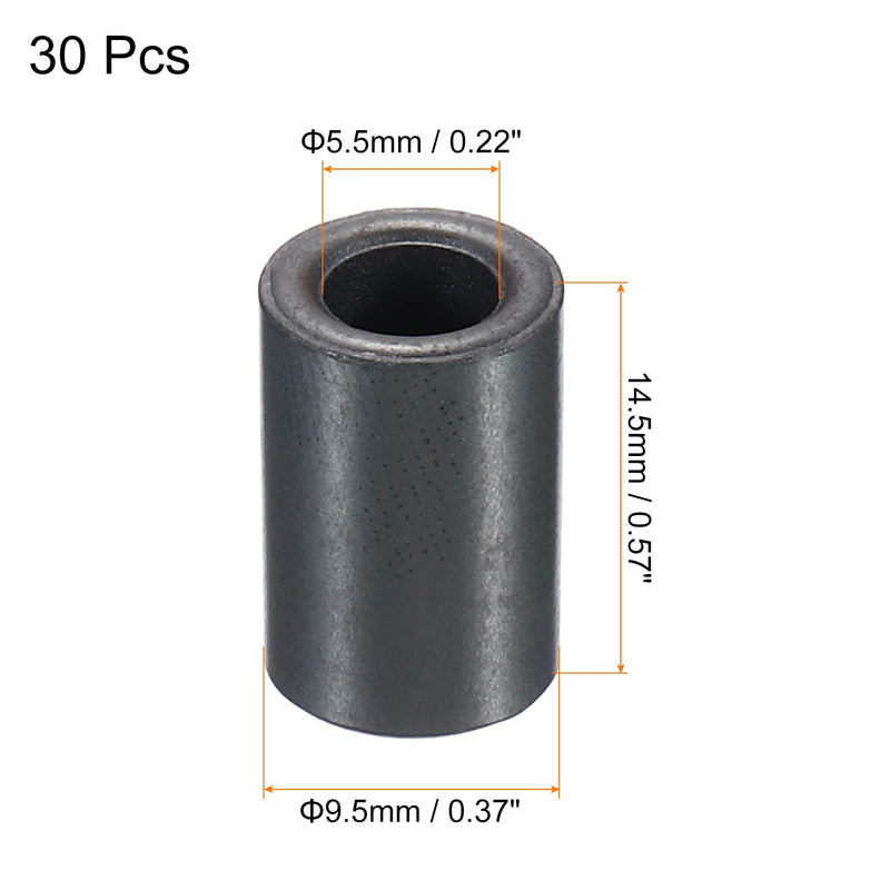 [Australia - AusPower] - PATIKIL Ferrite Toroid Core 9.5mm x 5.5mm x 14.5mm, 30 Pack Transformer Inductor Coil Ring, Black 