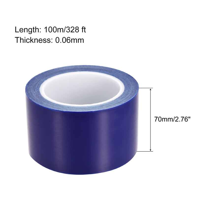 MECCANIXITY Removable Protective Film, 2.76 Inch x 328 Ft Surface Protective Scratch Film Roll for Furniture, Electrical Appliances, Blue