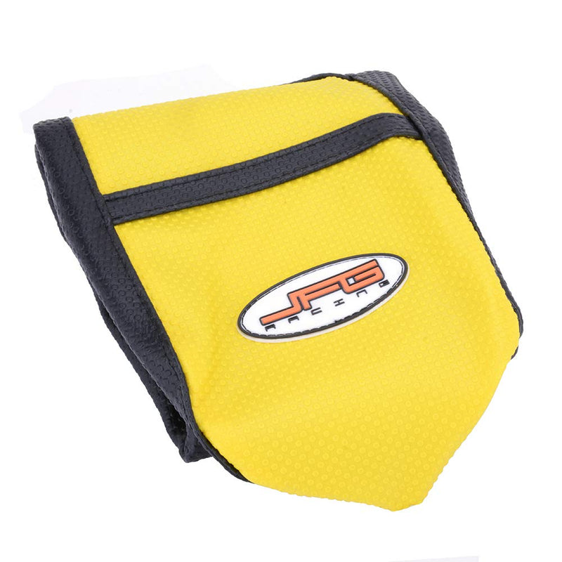 JFG RACING Dirt Bike Seat Cover,Motorcycle Cushion with Non-Slip Rubber Striped for RM85 2002-2017 - Yellow