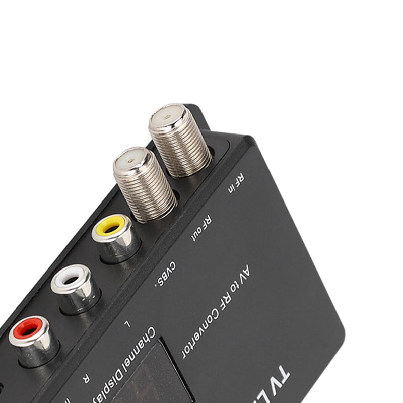 UHF Modulator TV LINK Modulator, Universal Composite A/V to RF Coax Agile Modulator RF TV Micro Modulator Compact RF Modulator Converter IR Extender Support PAL