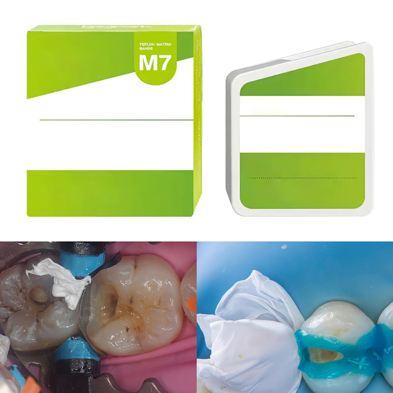 [Australia - AusPower] - Dental Teflon Matrix Bands White Roll Type Sectional Contoured Matrix Band for Plug Matrices Dentistry Oral Material 