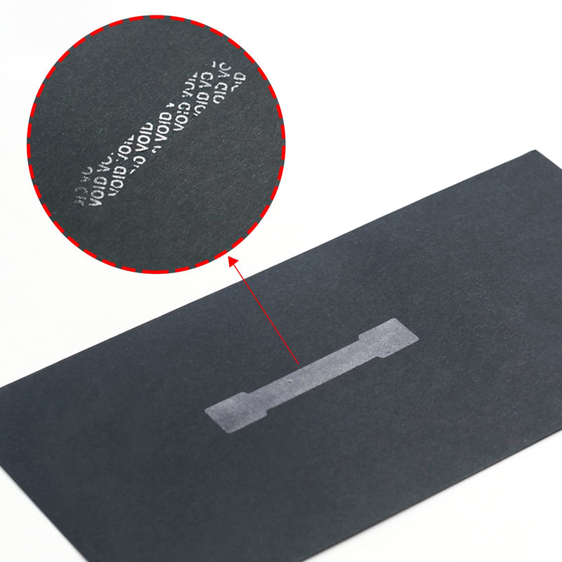 Transparent Blank Tamper Evident Labels Crystal Clear Sealing Package Seal Self Adhesive Security Warranty Void Tamper Proof Stickers (500pcs Bone) 500pcs Bone
