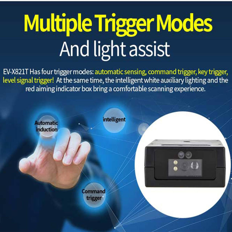 Fixed Mount Barcode Scanner Scan Embedded Mini USB Engine CMOS 2D Barcode Reader Module RS232/TTL/USB Barcode Scanner Module Mini-Size Module (USB)