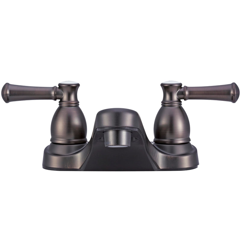 Dura Faucet DF-PL700L-VB RV Two Handle Bathroom Faucet (Venetian Bronze) | RV two handle bathroom sink faucet for campers, trailers, and motorhomes. Classic Hot/Cold Levers Venetian Bronze