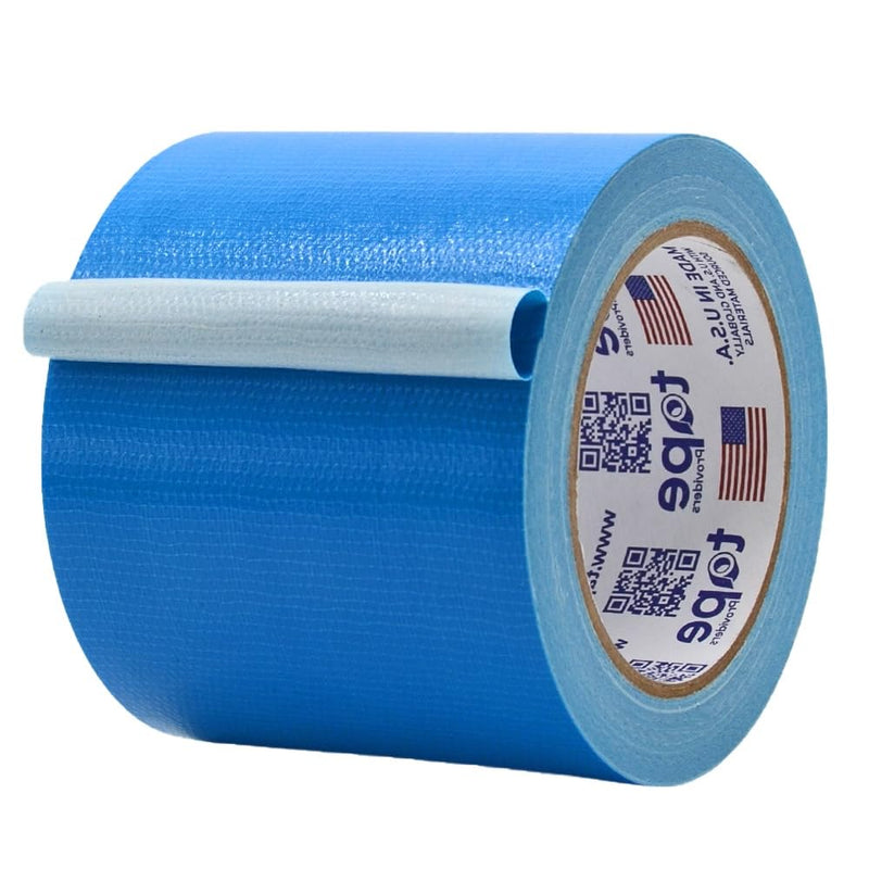 MAT Duct Tape Sky Blue Industrial Grade, 4 inch x 60 ft. Waterproof, UV Resistant for Crafts, Home Improvement, Repairs, & Projects