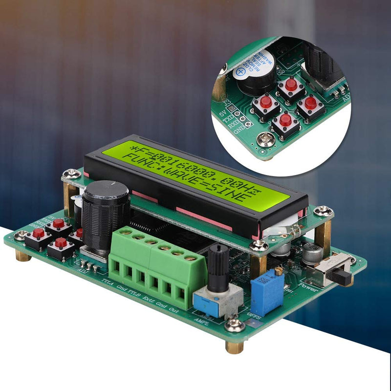 [Australia - AusPower] - FY1005S Digital DDS Signal Generator, 5MHz Function Signal Source with Frequency Counter Module, Digital Display for Electronic Labs, School Teaching, Research Testing 