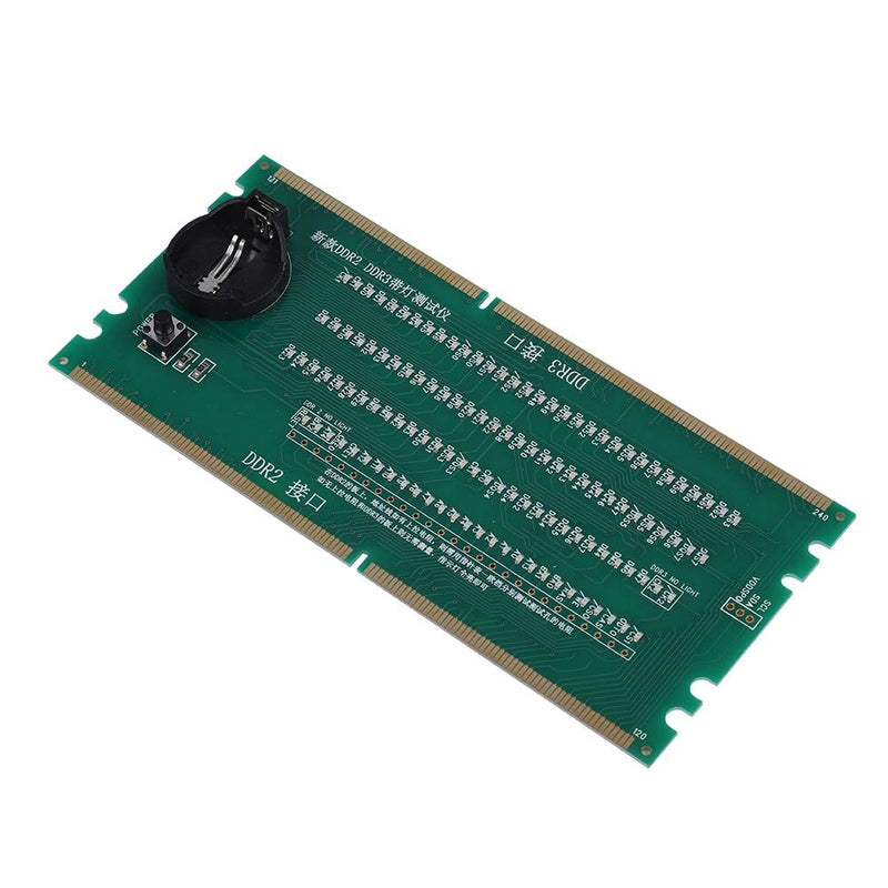 [Australia - AusPower] - 2 in 1 Desktop Motherboard Tester, DDR2/DDR3 Portable Test Card with Light Tester, High Hardness Tester Board Multifunctional Durability for Desktop Computer 