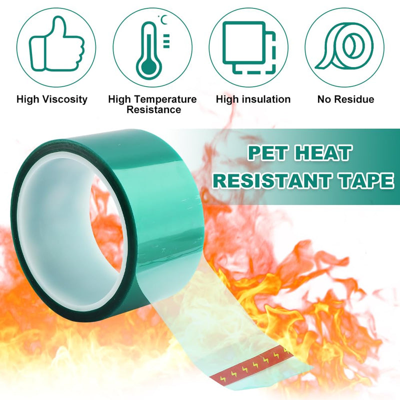 Resin Tape for Epoxy Resin Molding, 2 inch Wide 108FT Long Epoxy Tape, Thermal Adhesive Tapes, High-Temperature Heat Insulation, Easy Peel, Release Tapes for River Tables, Remove Residue