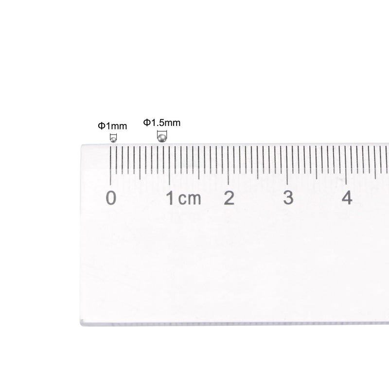 [Australia - AusPower] - uxcell 2000pcs 1mm, 0.5mm 304 Stainless Steel Bearing Balls G25 Precision 