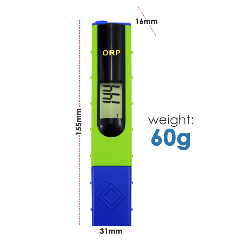 [Australia - AusPower] - Pen Type ORP Meter Tester Redox ±1999mV Range Include Calibration Solution 