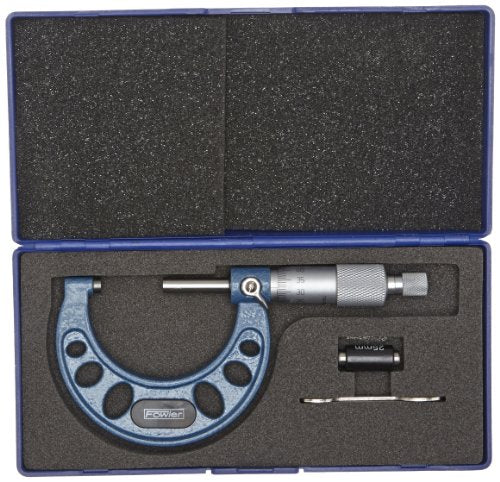Fowler 52-248-102-0, Outside Metric Micrometer with 25-50mm Measuring Range 0.01mm 0.001 mm