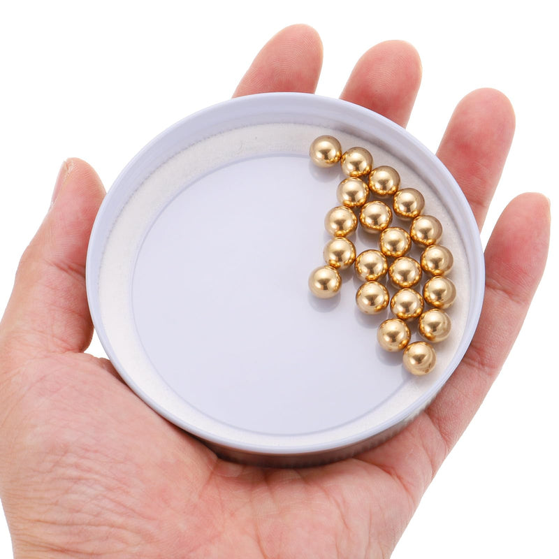 [Australia - AusPower] - uxcell 20pcs Precision Solid Brass Bearing Balls 8mm Industrial Brass Ball Spheres for Machinery, Automotive, and DIY 20 