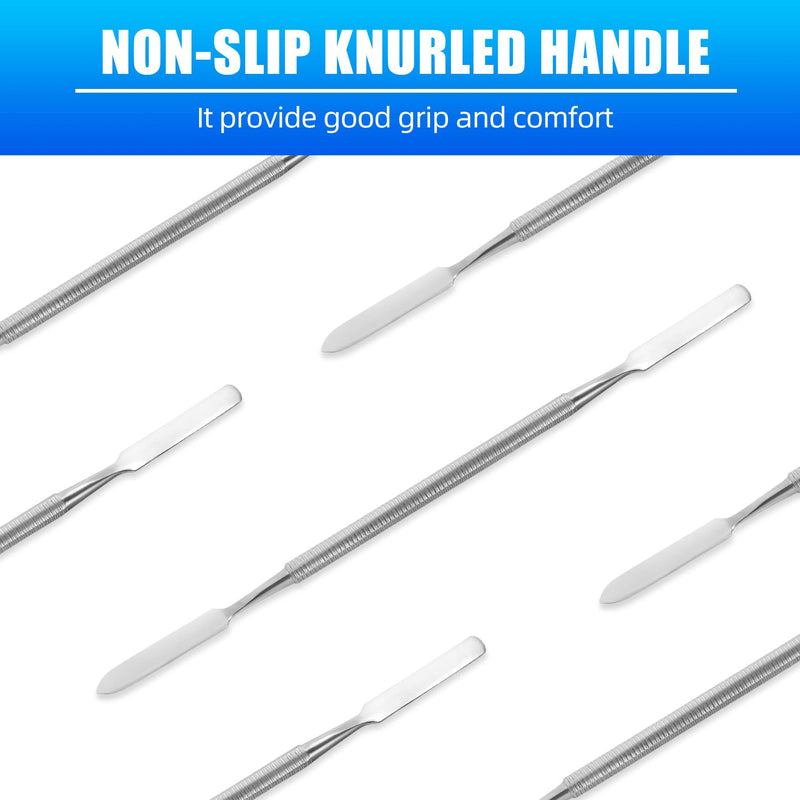[Australia - AusPower] - Annhua 3 Pcs Dental Cement Spatula Dental Mixing Spatula, Stainless steel Lab Restorative Double Ended Instrument for Mixing Cement, Alginate and Sculpting Dental Wax 