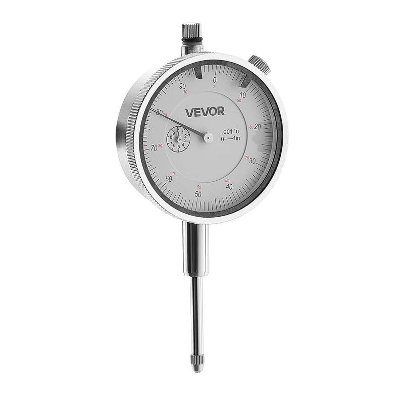 [Australia - AusPower] - VEVOR Dial Test Indicator, 0.001 inch Accuracy, 0-1 inch Measuring Range, Easy to Read Large Dial, Professional for Internal Diameter Measurement, Runout Detection, Flatness Inspection 