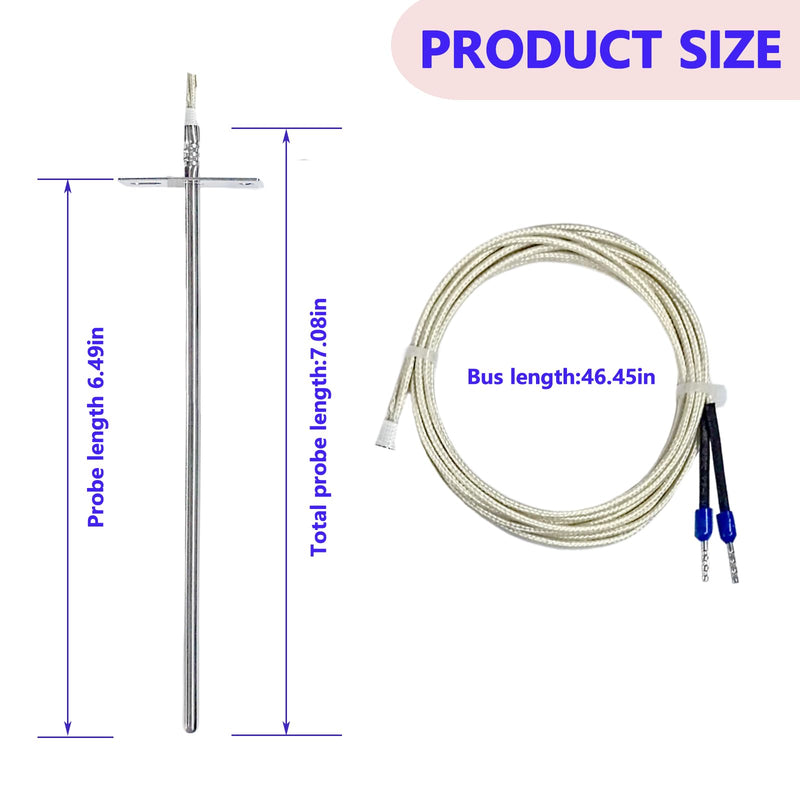 [Australia - AusPower] - RTD Temperature Probe Sensor Replacement for Traeger Wood Pellet Grills & Digital Thermostats - Compatible with Pellet Grill Oven Accessories 