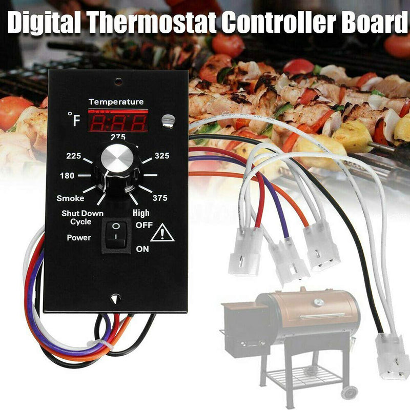 [Australia - AusPower] - Digital Thermostat Controller, LED Display Temperature Control Panel Barbecue Grill Replacement Part, Replacement Thermostat Kit Parts Digital Pro Controller for All Traeger AH-038-F 
