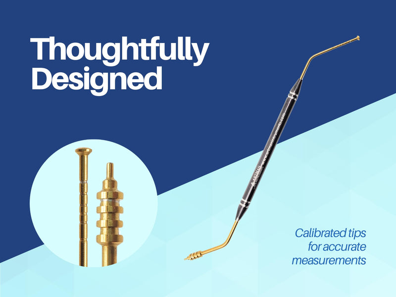 [Australia - AusPower] - Dental Implant Depth Probe Measuring Tool Gauge ARTMAN Brand 