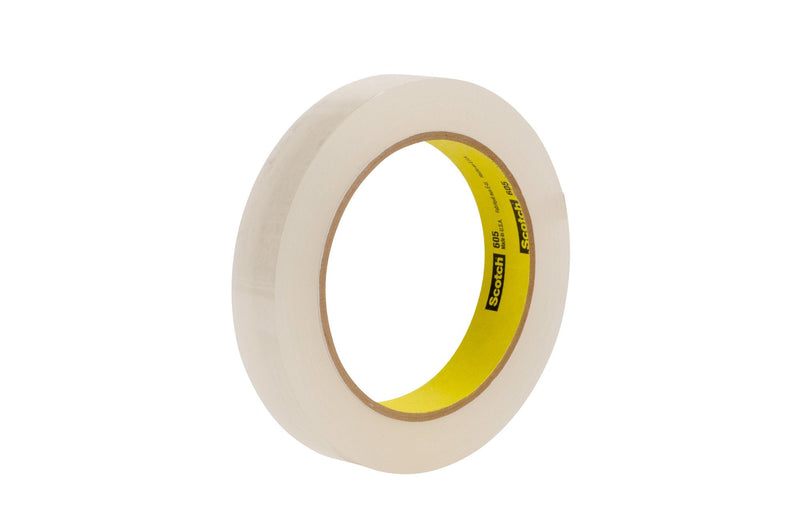 3M Scotch Light Duty Packaging Tape 605 Clear Cold Temperature, 3/4 in x 72 yd, Conveniently Packaged