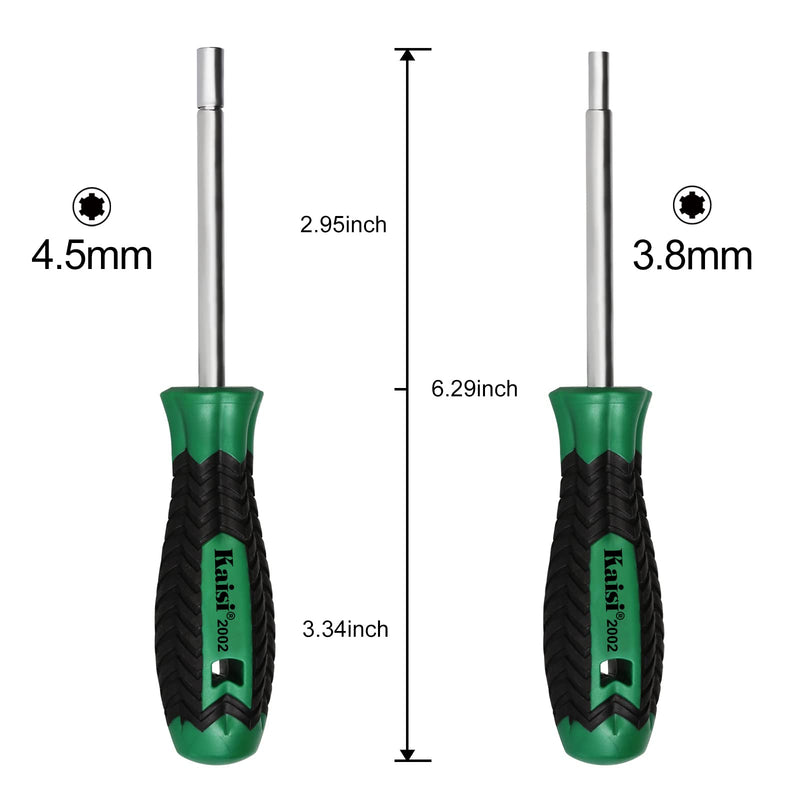 [Australia - AusPower] - Kaisi Gamebit Screwdriver Set 3.8mm and 4.5mm Security Screwdriver Bit for Opening Nintendo, Sega Consoles and Game Cartridges 