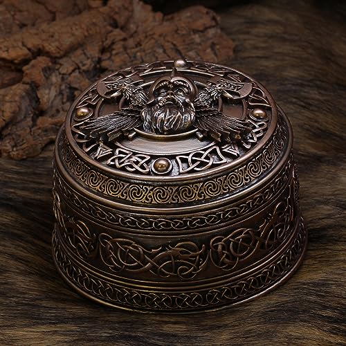 GuoShuang Norse Viking Odin Trinket Celtic Jewelry Box Gift Choice For Women Men