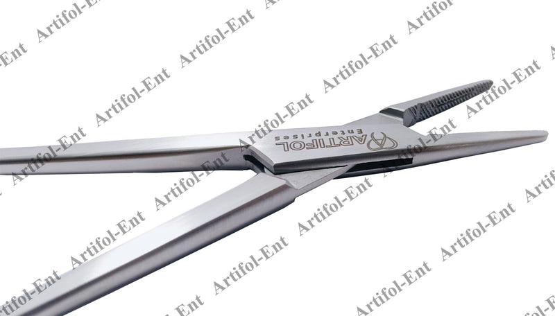 [Australia - AusPower] - 3 Pieces Crile-Wood Needle Holders 20 cm | Premium-Grade Stainless Steel | Precision Suturing Forceps with Serrated Jaws & Ratchet Lock | Reusable & Autoclavable Instruments # 132910144-1 