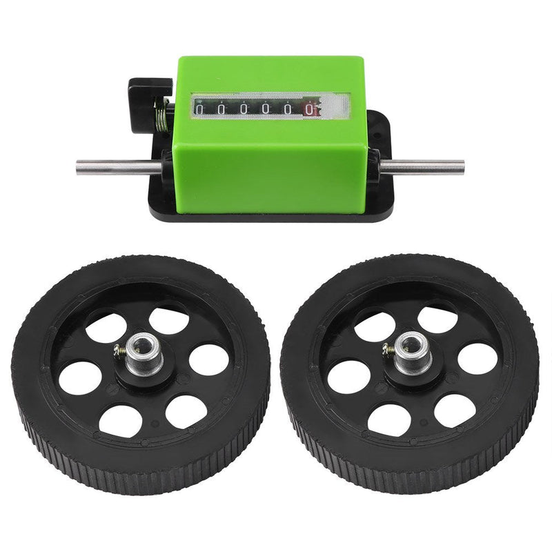 [Australia - AusPower] - Roller-Type Meter Counter, 6 Digit Meters Rolling Mechanical Length Counter For Measuring Textile, Printing, Artificial Leather, With Counter Range: 0-99999.9 Meters 