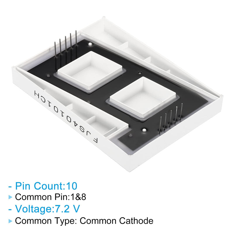[Australia - AusPower] - PATIKIL LED Display Digital Tube, Common Cathode 7 Segment 10 Pin 1 Bit 7.2V 4" Digit Height LED Display Module for Electronic Driver Board, Red 